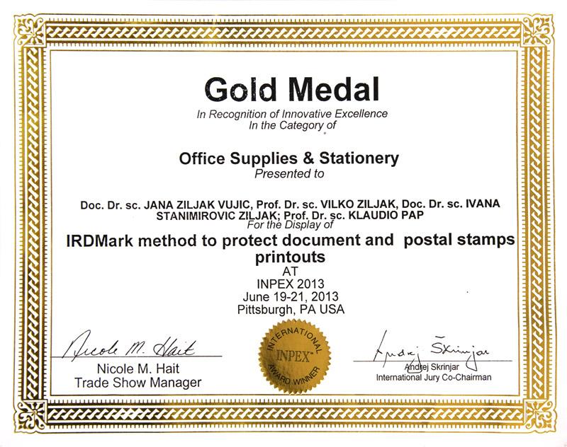 Zlatno odličje u kategoriji "Office Supplies & Stationery"